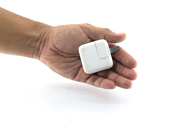 istock Handle the phone charger On a white background 486844398