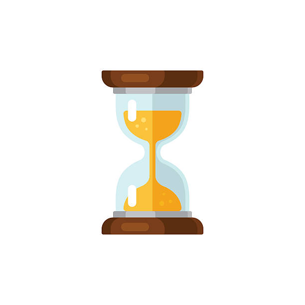 illustrazioni stock, clip art, cartoni animati e icone di tendenza di clessidra icona - sand clock