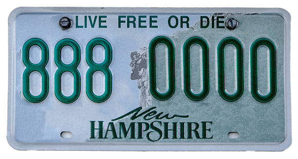 New Hampshire licence plate with fake number