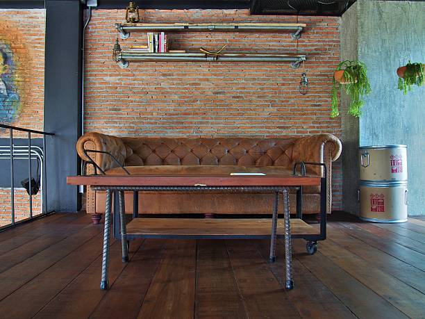 istock Retro living room interior 486848460