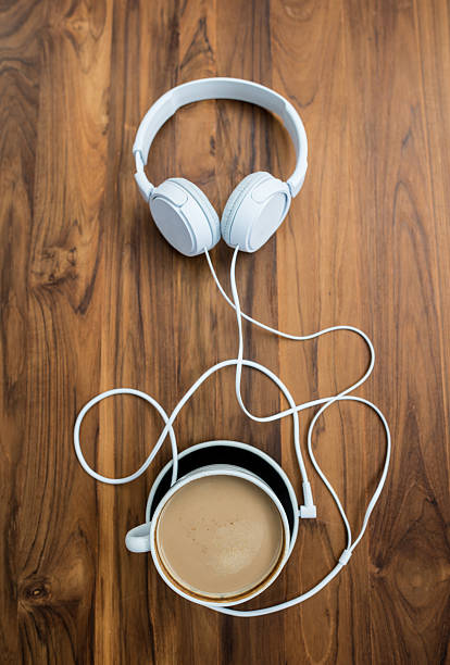 istock Drinking coffee and listening to music 486848812