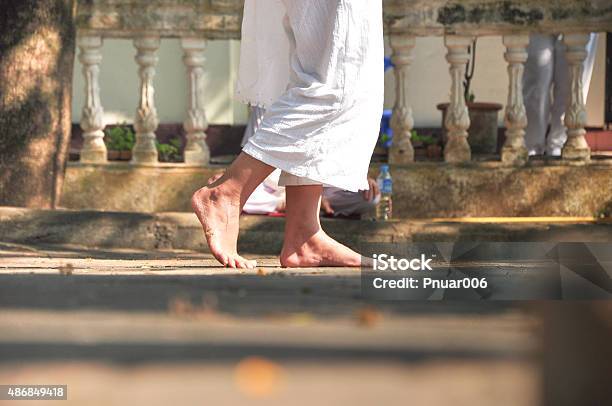 Walk For Meditation Stock Photo - Download Image Now - 2015, Activity, Buddhism