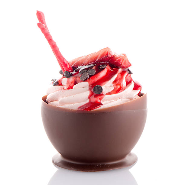 istock Strawberry and chocolate pastry mousse 486849766