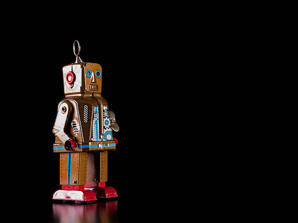 Tinplate Robot stock photo