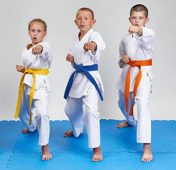 istock Young athletes beats blow kizami-tsuki 486854714