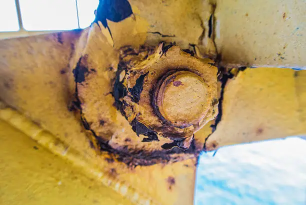 Photo of close up nut,bolt in oil and gas industry