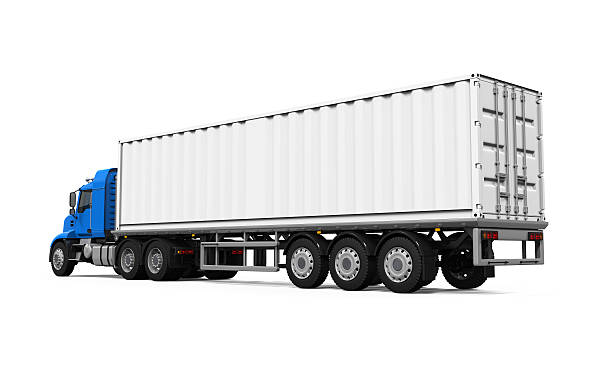 istock Blue Cargo Delivery Truck 486856634