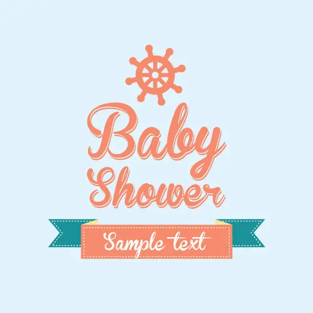 Vector illustration of baby design