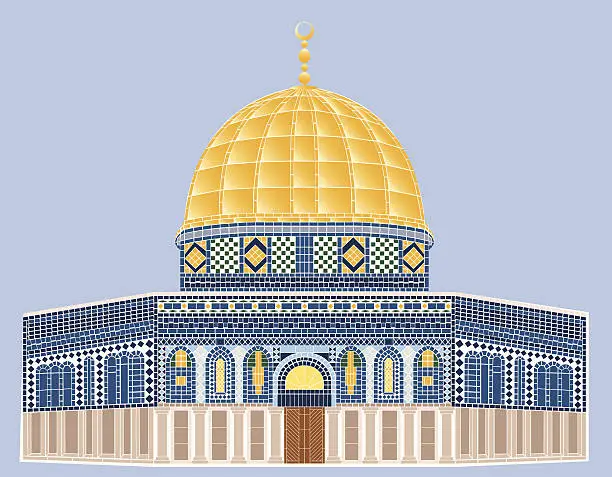 Vector illustration of Al-Aqsa Mosque