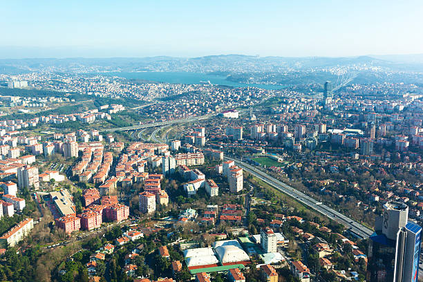 istock Aerial view to Bosphorus and Istanbul. 486859358