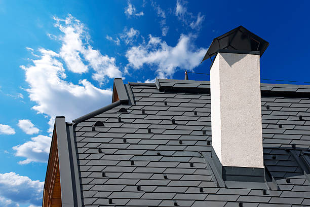 istock Metal Roof with Snow Guards 486859797