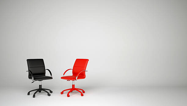 istock Two office chairs. The concept of dialogue 486860929