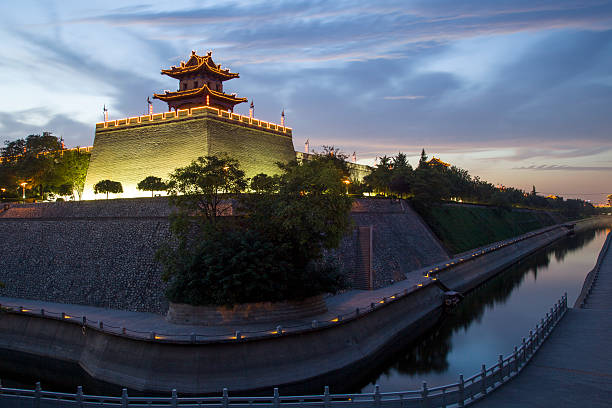 istock China, xi 'an, ancient city wall at night 486861292