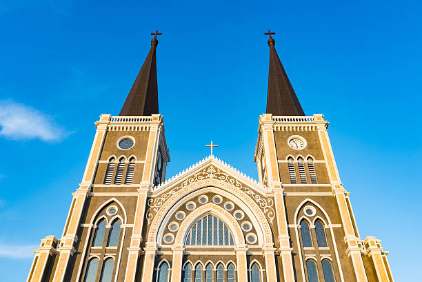 istock Catholic church of Maephra Patisonti Niramon 486861852