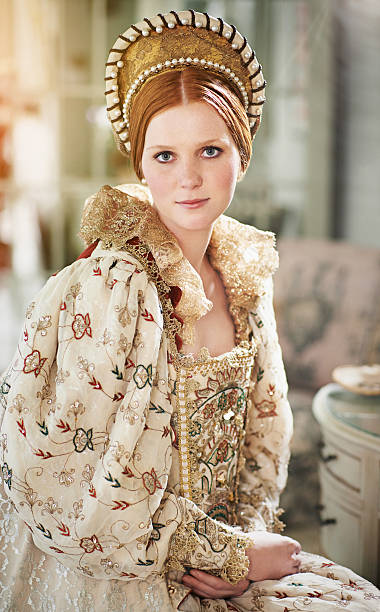 istock Wearing only the finest for her courtiers 486864700