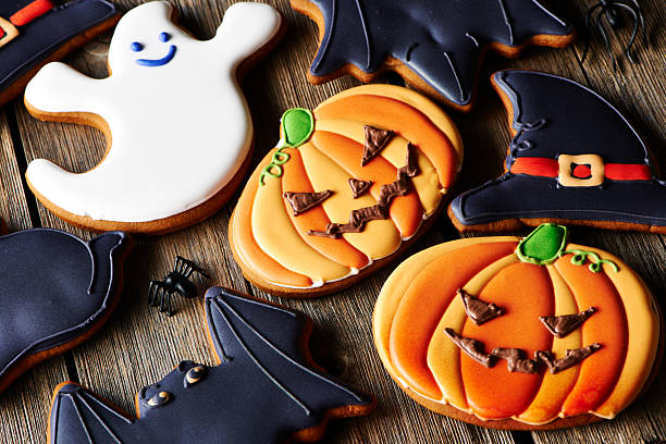 istock Halloween homemade gingerbread cookies 486867506