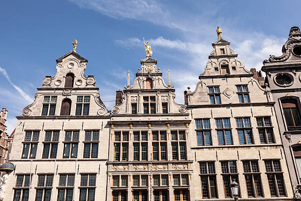 istock Old buildings in Antwerp, Belgium 486868644