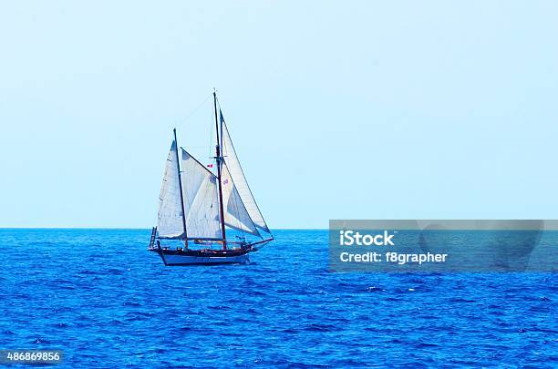 Sailing Stock Photo - Download Image Now - In Front Of, Island, Nautical Vessel