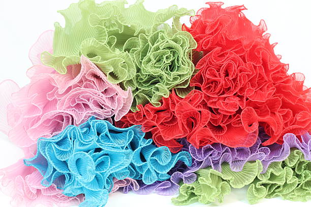 Abstract image of a colorful skirt fabric