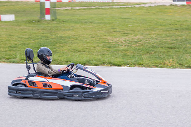 istock Woman driving a kart 486870696