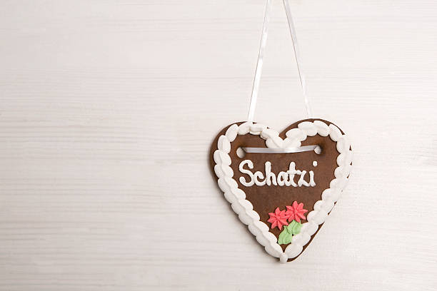 istock Bavarian darling  gingerbread heart for Beer Fest backgroun 486875842