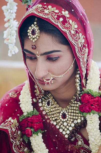 istock Beautiful Indian, Punjabi Bride at her wedding. 486876794