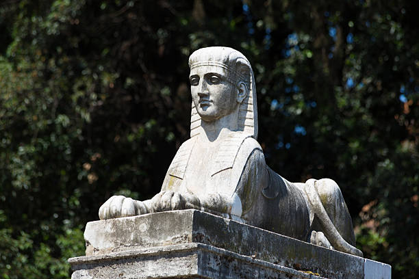 Dated Sphinx Statue