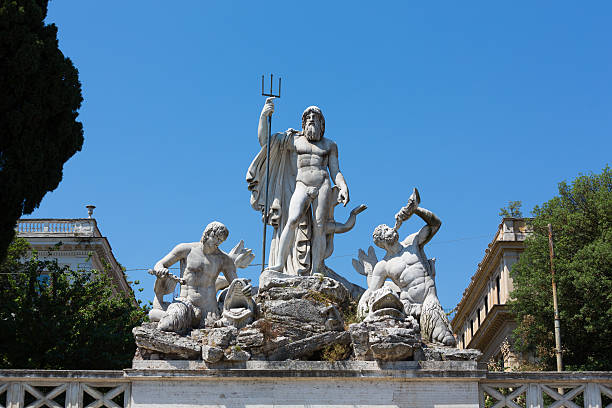 istock Neptune, the Roman God of Water, Rome 486877430