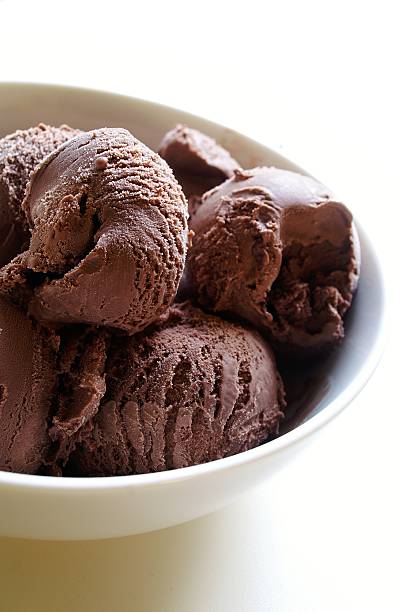istock chocolate ice cream in white bowl 486878981