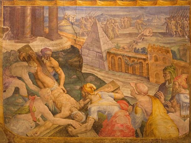 istock Bologna - Crucifixion of st. Peter fresco 486879295