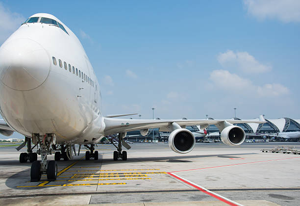 istock Passenger planes at the airport 486879384