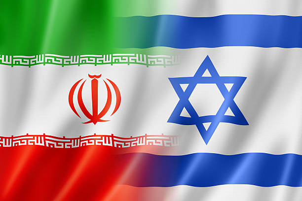 istock Iran and Israel flag 486881474