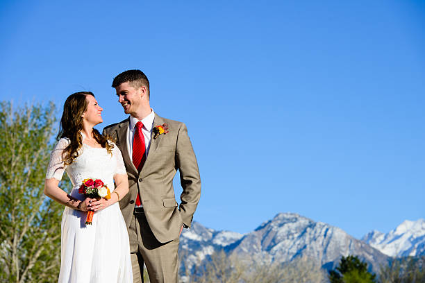 istock Lovely Wedding Couple - Horizontal 486882279