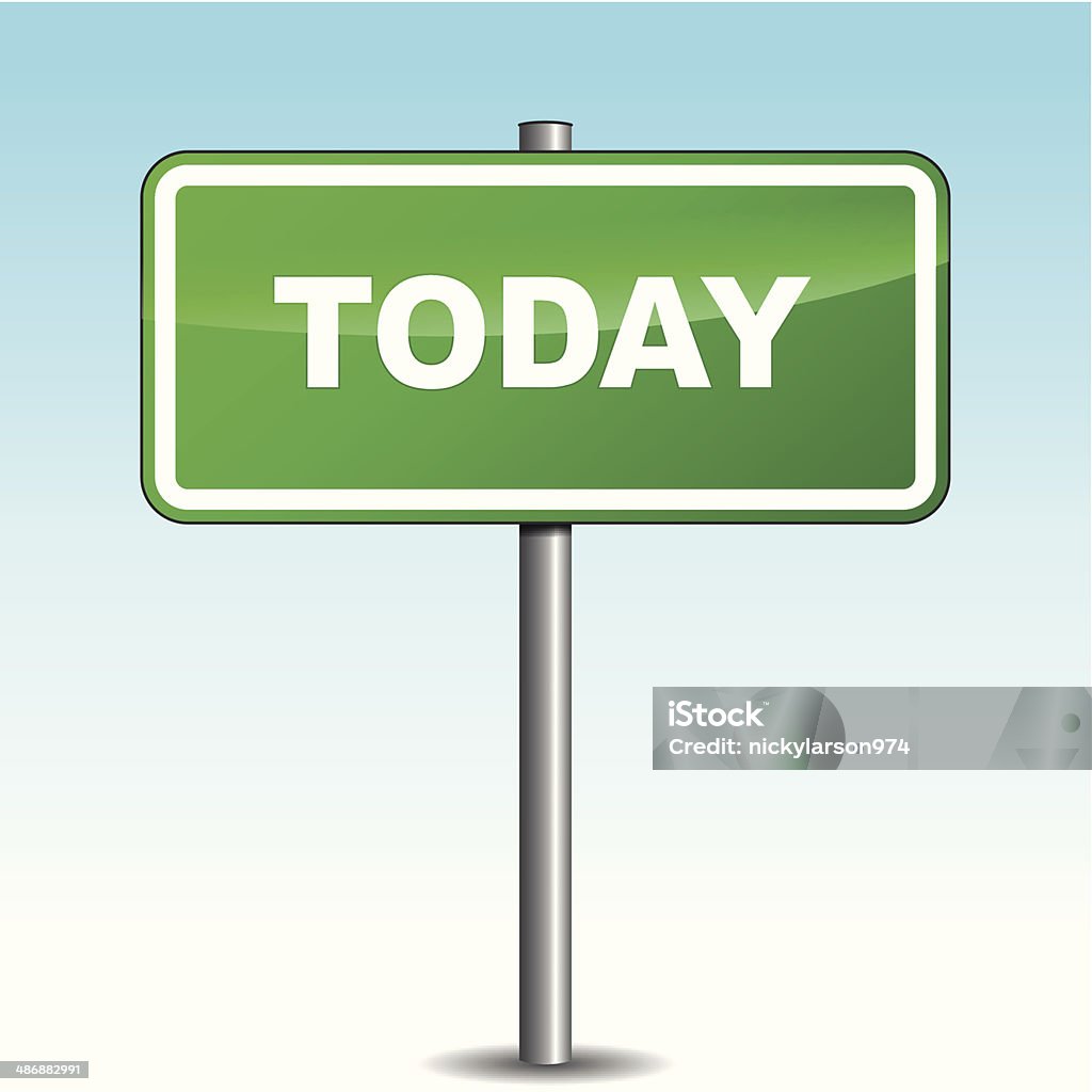 Vector Hoy Ilustración de Vector Hoy Poste Indicador y más Vectores Libres de ...
