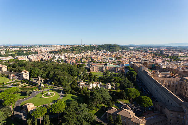 istock View from St. Peters Cathedral on Rome, Italy 486883300
