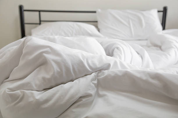 istock View of an unmade bed 486883450