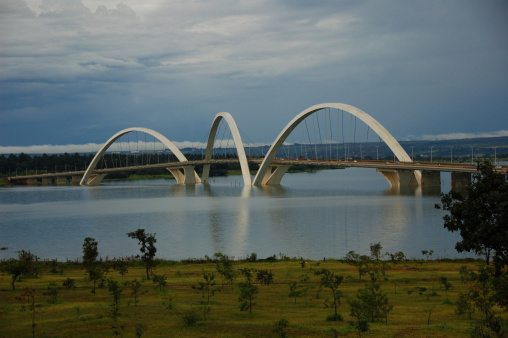 The Juscelino Kubitschek Bridge is named for Juscelino Kubitschek de Oliveira, former president of Brazil, who in the late 1950s decided to build Brasília as the new capital of the country. It was designed by architect Alexandre Chan and structural engineer Mário Vila Verde