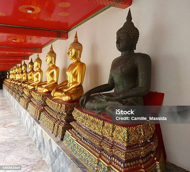 Wat Pho Temple Of The Reclining Buddha Bangkok Stock Photo - Download Image Now - Bangkok, Buddhism, Capital Cities