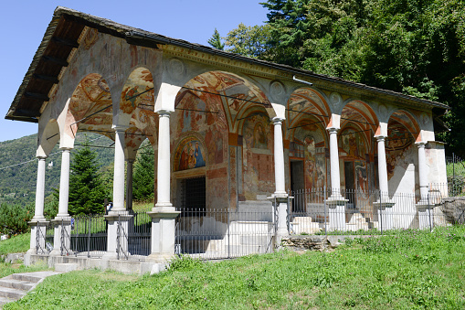 The church of Madonna di Loreto at Varallo on Piedmont, Italy