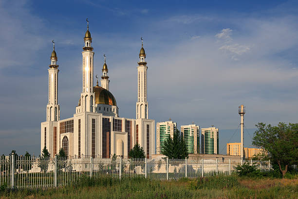 istock Mosque in the modern city 486886930
