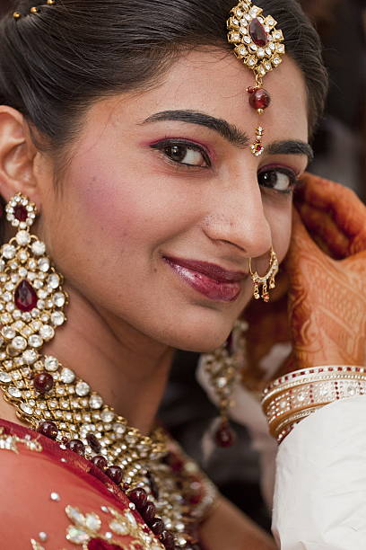 istock Beautiful Indian, Punjabi Bride at her wedding. 486891666
