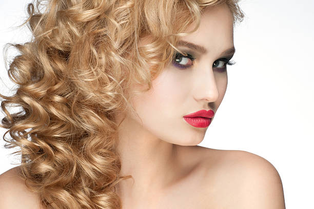 istock Woman with makeup and hairstyle 486894429