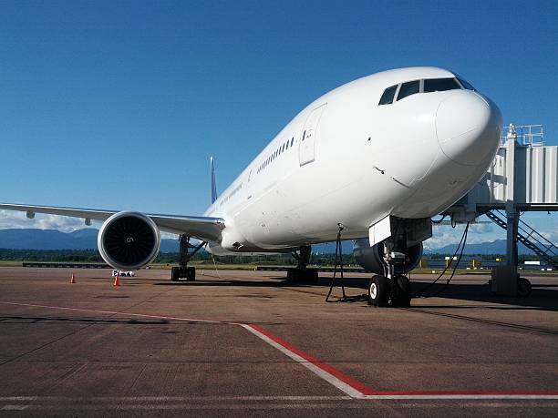 istock Passenger airliner boeing 777 486894823