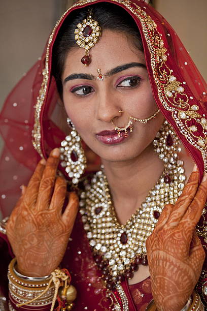 istock Beautiful Indian, Punjabi Bride at her wedding. 486896204
