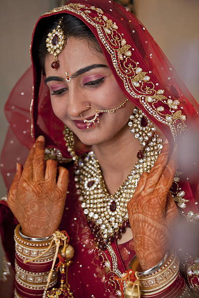 istock Beautiful Indian, Punjabi Bride at her wedding. 486896376