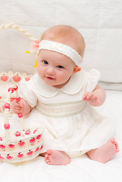 istock Baby Girl at Easter 486897174