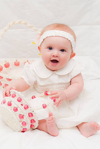 istock Baby Girl at Easter 486897238