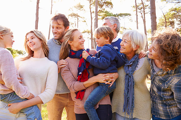 istock Happy multi-generation family in the countryside 486897714