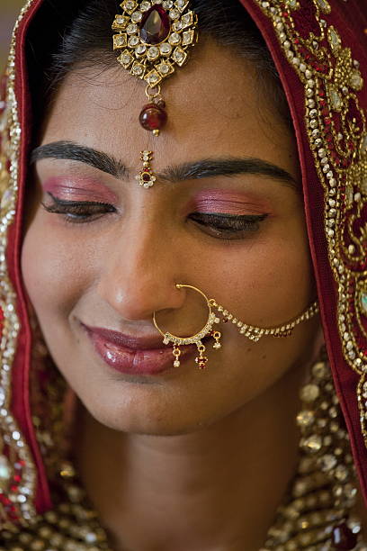 istock Beautiful Indian, Punjabi Bride at her wedding. 486898004