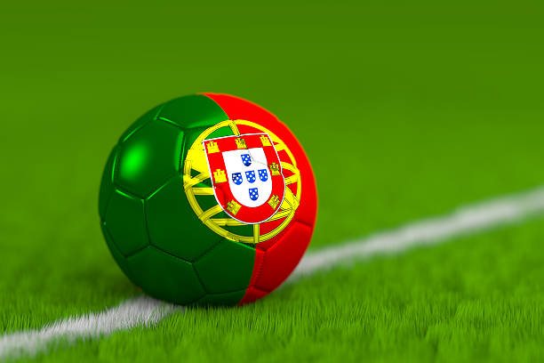 istock soccer ball with portuguese flag 486901091